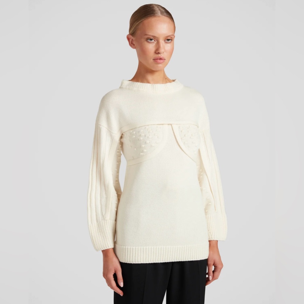 NWT VIOLANTE NESSI Lo Giudice Sweater in Ivory - Small (US 4)